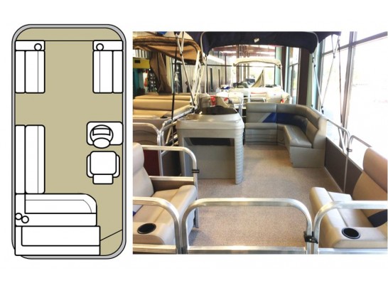 18' Challenger Model Leisure Pontoon Boat