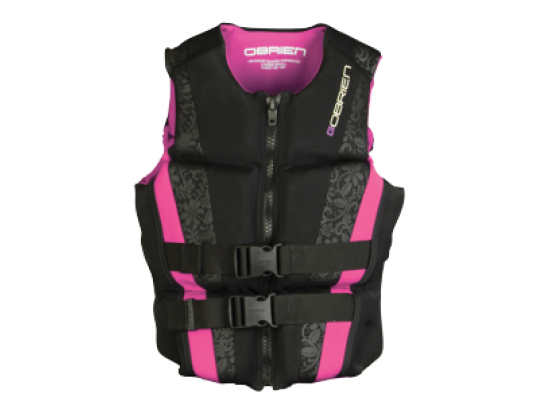 O'BRIEN ADULT LADIES FLEX V BACK LIFE VEST PINK