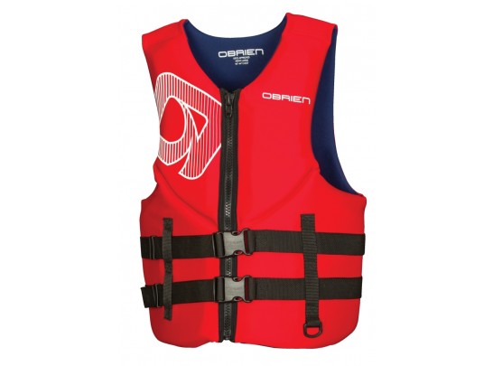 O'Brien Adult Men's Traditional Neoprene Life Vest - Red