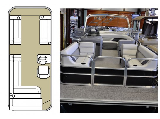 24' Challenger Model Leisure Pontoon Boat 