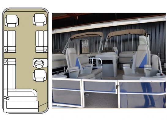 25'9" Challenger Fishing Pontoon Boat