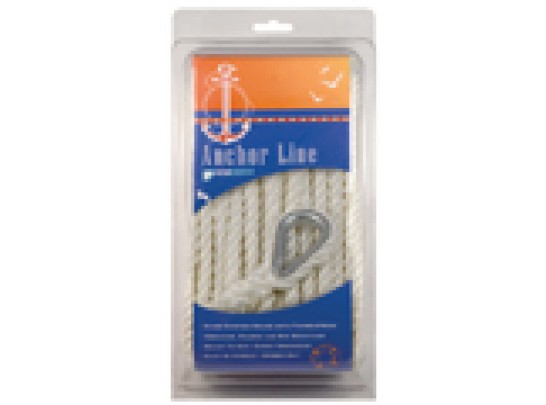 Twisted nylon anchor line
