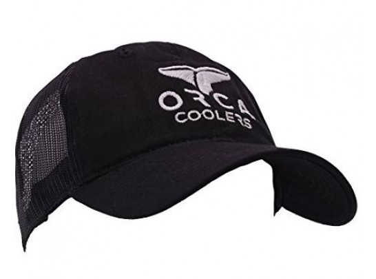 Orca Black Low Profile Trucker Hat