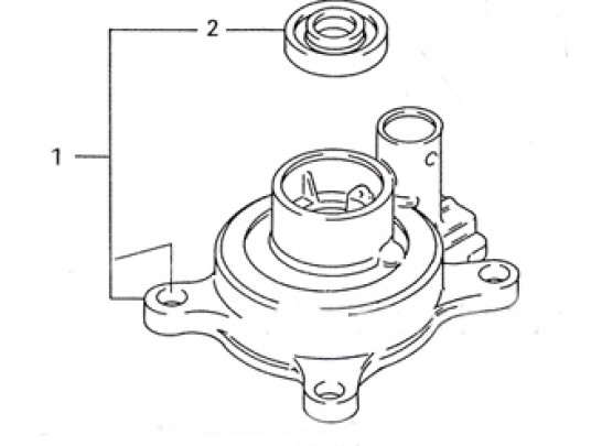 Suzuki Outboard Motor Water Pump Case 40-50 PN 17410-95D11