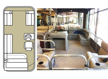 18' Prestige Model Leisure Pontoon Boat