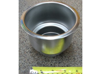 Pontoon Boat Part - Cup Holder Insert - Stainless Steel