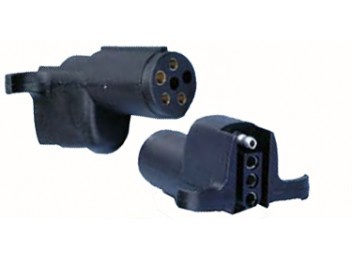 Husky Standard Trailer Adapter 6-Way Round to 4-Way Flat 15404